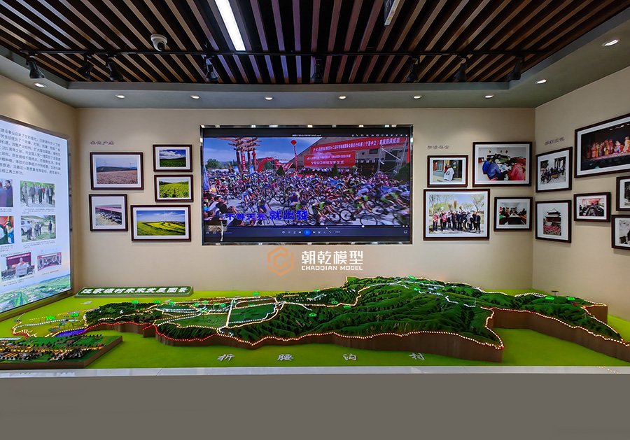 寧夏吳忠市同心縣汪家塬村鄉村振興規劃沙盤